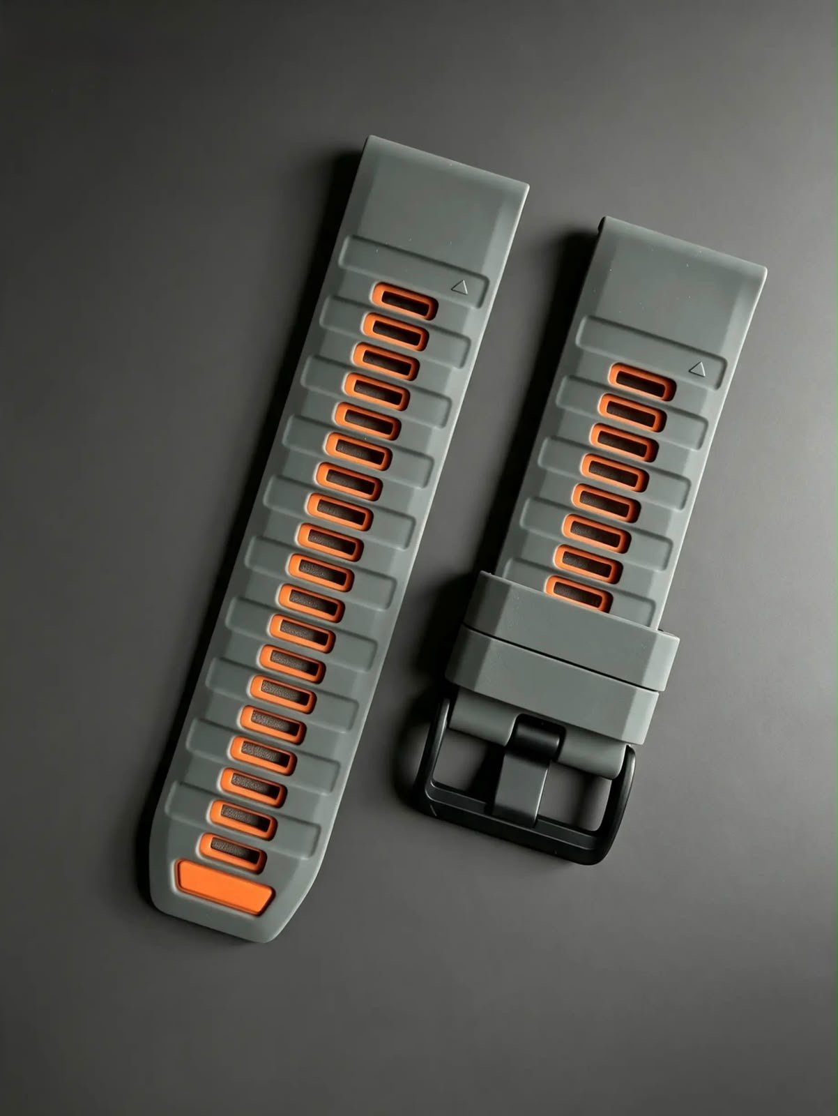 PULSO QUICKFIT GRIS/NARANJA 26 MM