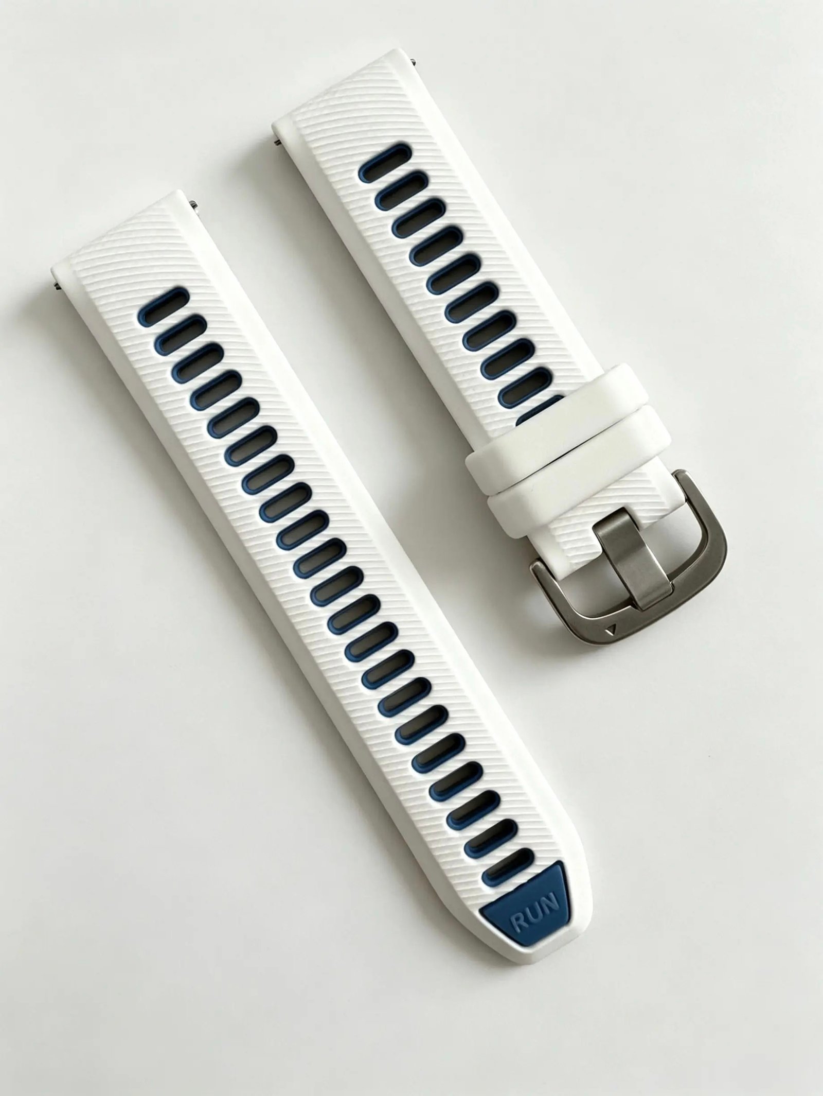 PULSO QUICK RELEASE 22 MM  BLANCO/AZUL