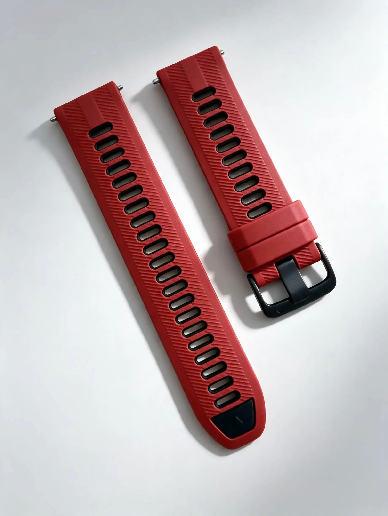 PULSO QUICK RELEASE 22 MM  ROJO/NEGRO