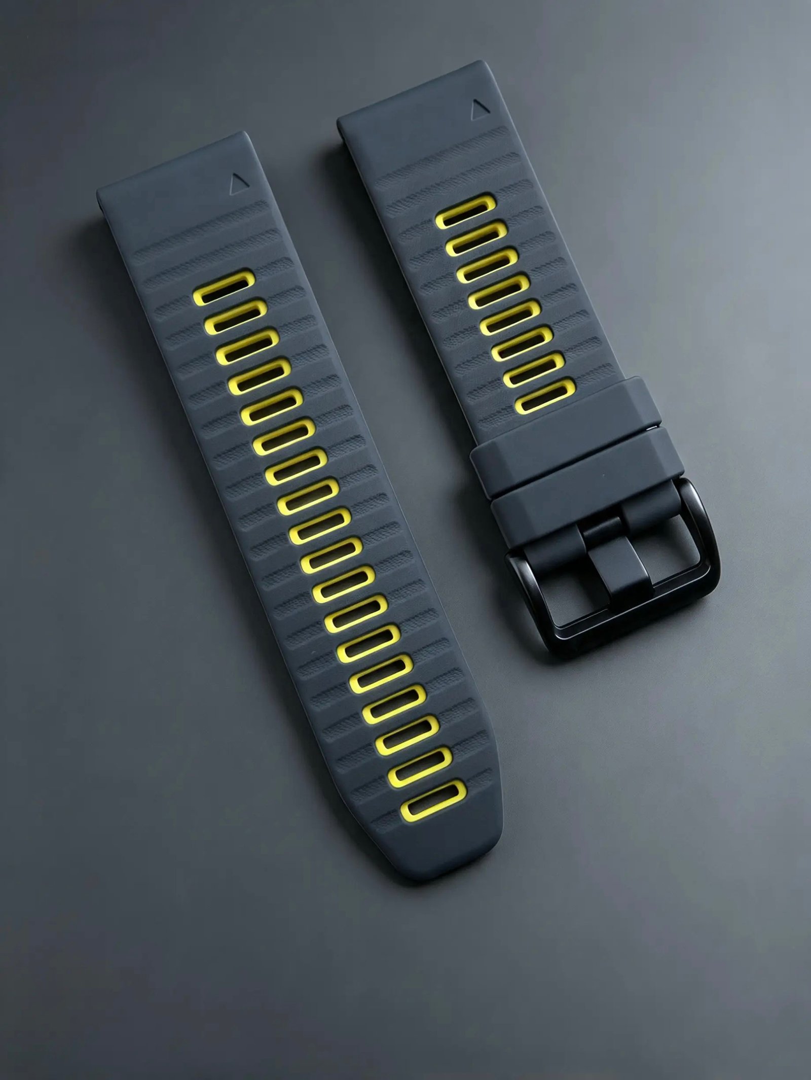 PULSO QUICKFIT CARBÓN/YELLOW 22  MM